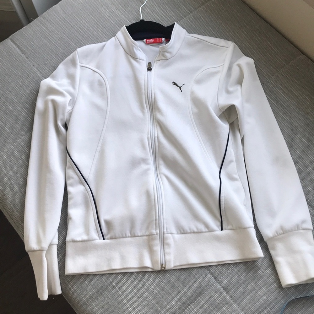 White sporty PUMA jacket